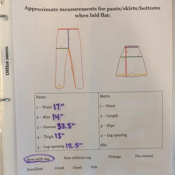 SPANX Nwt PerfectFit Ponte Wide Leg Pants 1X Tall Navy GrayPinstripe SuperSmooth - Picture 9 of 9